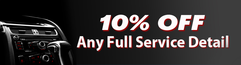10% Off Full Service Detail at Select Locations
